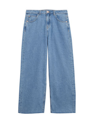 

M&S Collection Denim-Jeans mit weitem Bein (6-16 J.), Denim