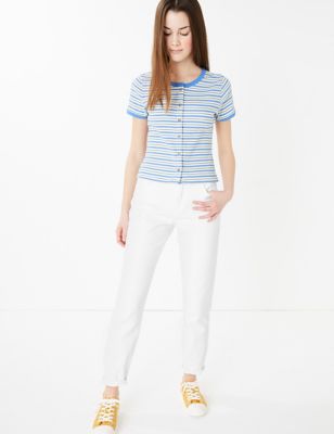 m and s white jeans