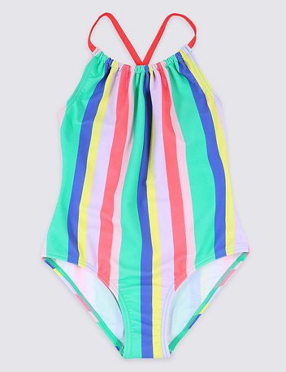 Striped Swimsuit (3-16 Years)