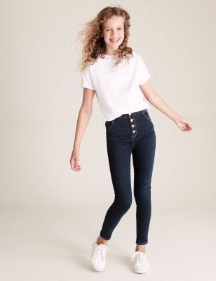 Mini Ivy - Jean skinny taille haute (du 6 au 16 ans) - Dark Denim