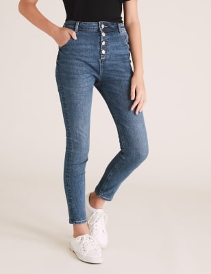 6 button jeans