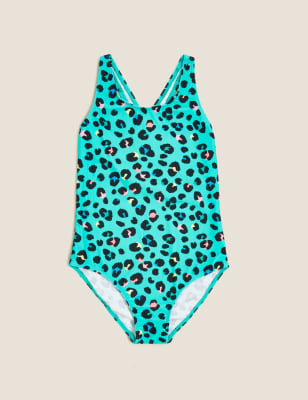 Maillot de bain à imprimé léopard (du 6 au 14 ans) - Aqua Mix