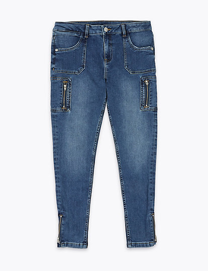 Slim Denim Utility Jeans (6-16 Yrs)