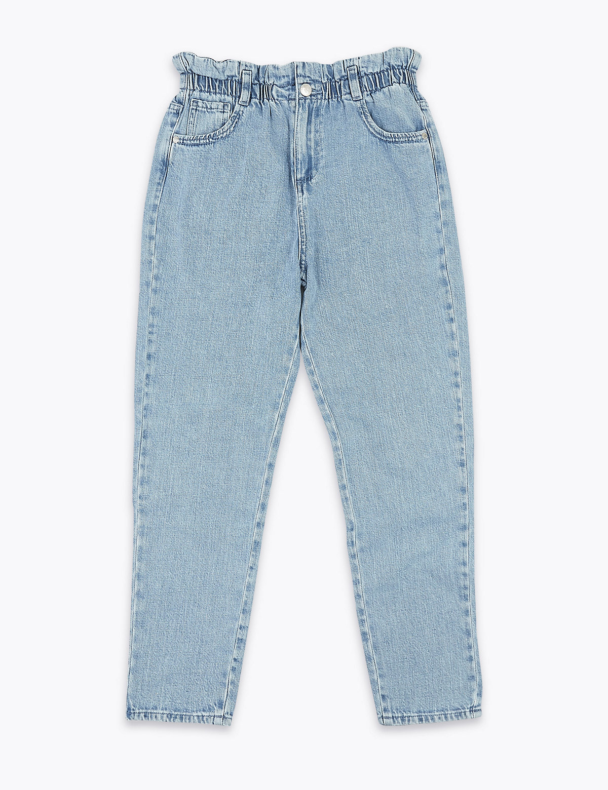 Regular Denim Paperbag Waist Jeans (6-16 Yrs)