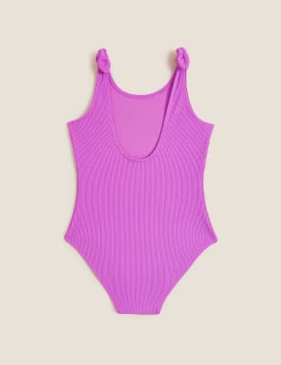 

Girls M&S Collection Crinkle Swimsuit (6-16 Yrs) - Purple, Purple