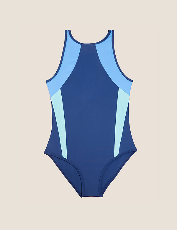 6-16 Yrs Marks & Spencer Girls Sport & Swimwear Swimwear Swimsuits Colourblock Sports Swimsuit 