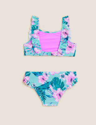 

Girls M&S Collection 2pc Palm All Over Print Bikini (6-16 Yrs) - Aqua, Aqua