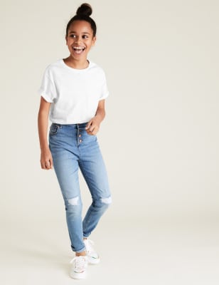 Mini Ivy - Jean clair coupe skinny (du 6 au 16 ans) - Light Denim