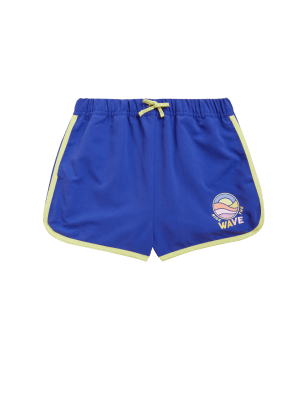 

M&S Collection Badeshorts mit Schriftzug „Ride the Wave“ (6-16 J.) - Blue, Blue