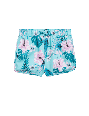 

Girls M&S Collection Palm Print Swim Shorts (6-16 Yrs) - Aqua, Aqua