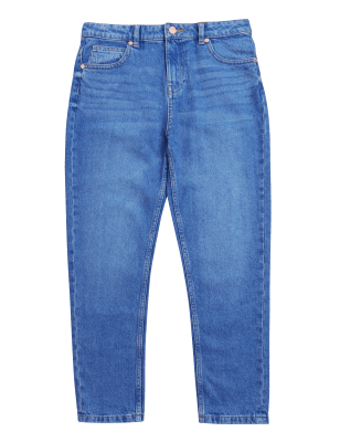 

Girls M&S Collection Mom Denim Jeans (6-16 Yrs) - Bright Blue, Bright Blue