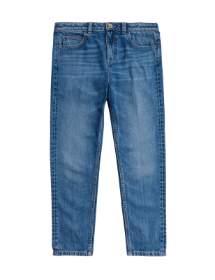 

M&S Collection Jeans Mom con algodón reciclado (6-16 años) - Denim, Denim