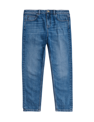 

Girls M&S Collection Mom Jeans With Recycled Cotton (6-16 Yrs) - Denim, Denim