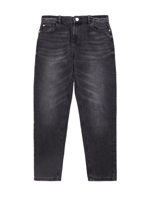 

Girls M&S Collection Mom Denim Jeans (6-16 Yrs) - Black Denim, Black Denim