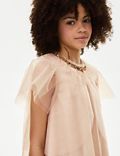 2pc Sequin Dress with Cape (7-16 Yrs)