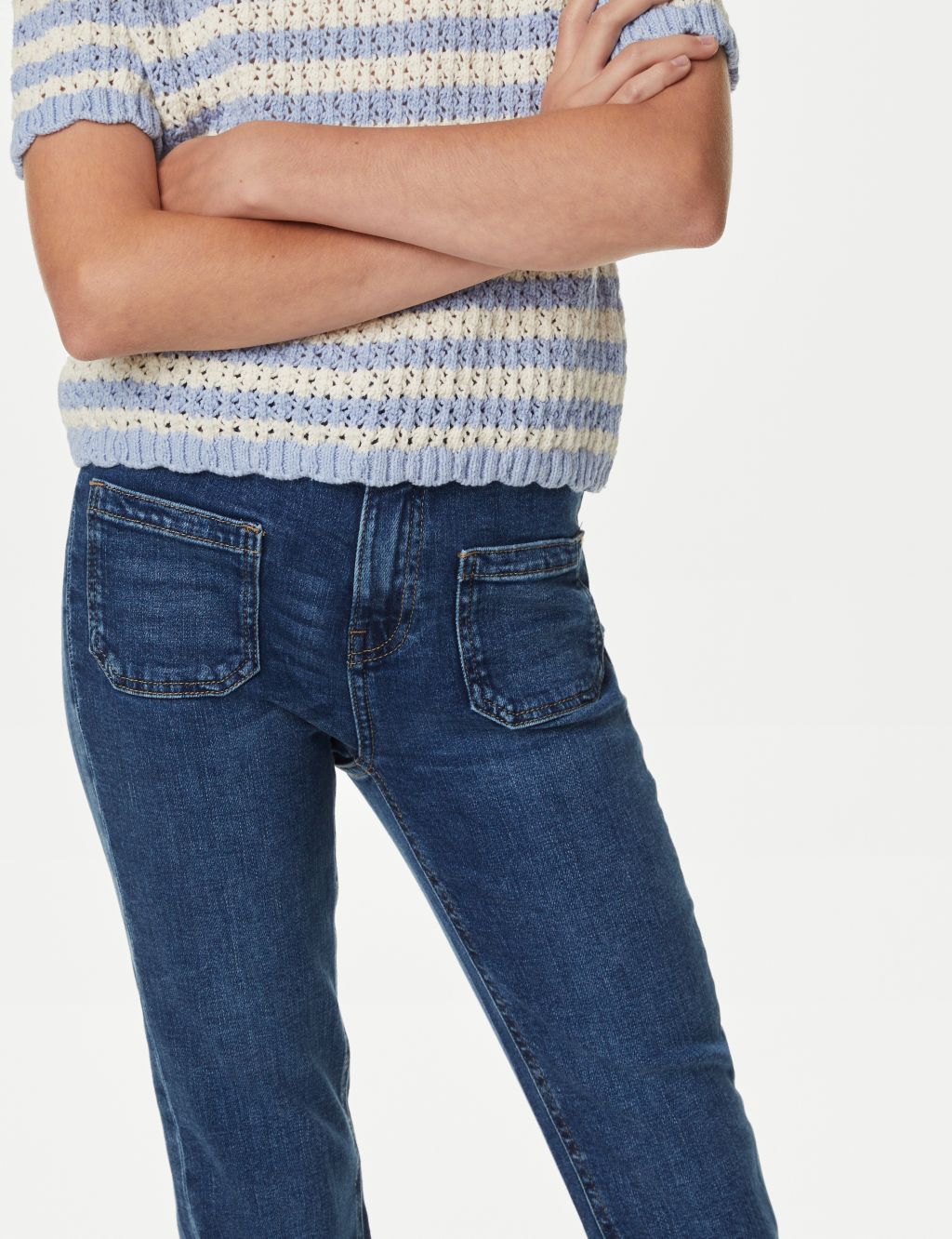 Denim Flared Jeans (6-16 Yrs) image 3
