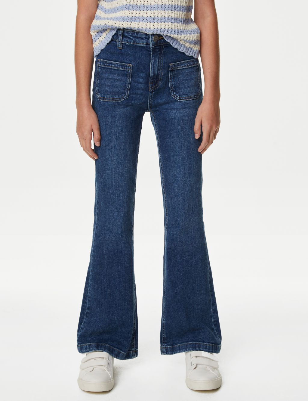 Denim Flared Jeans (6-16 Yrs) image 4