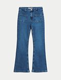 Denim jeans met wijd uitlopende pijpen (6-16 jaar)