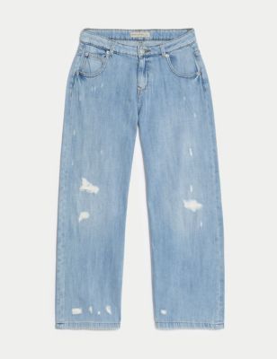 90's Baggy Low Rise Denim Cargo Jeans (6-16 Yrs)
