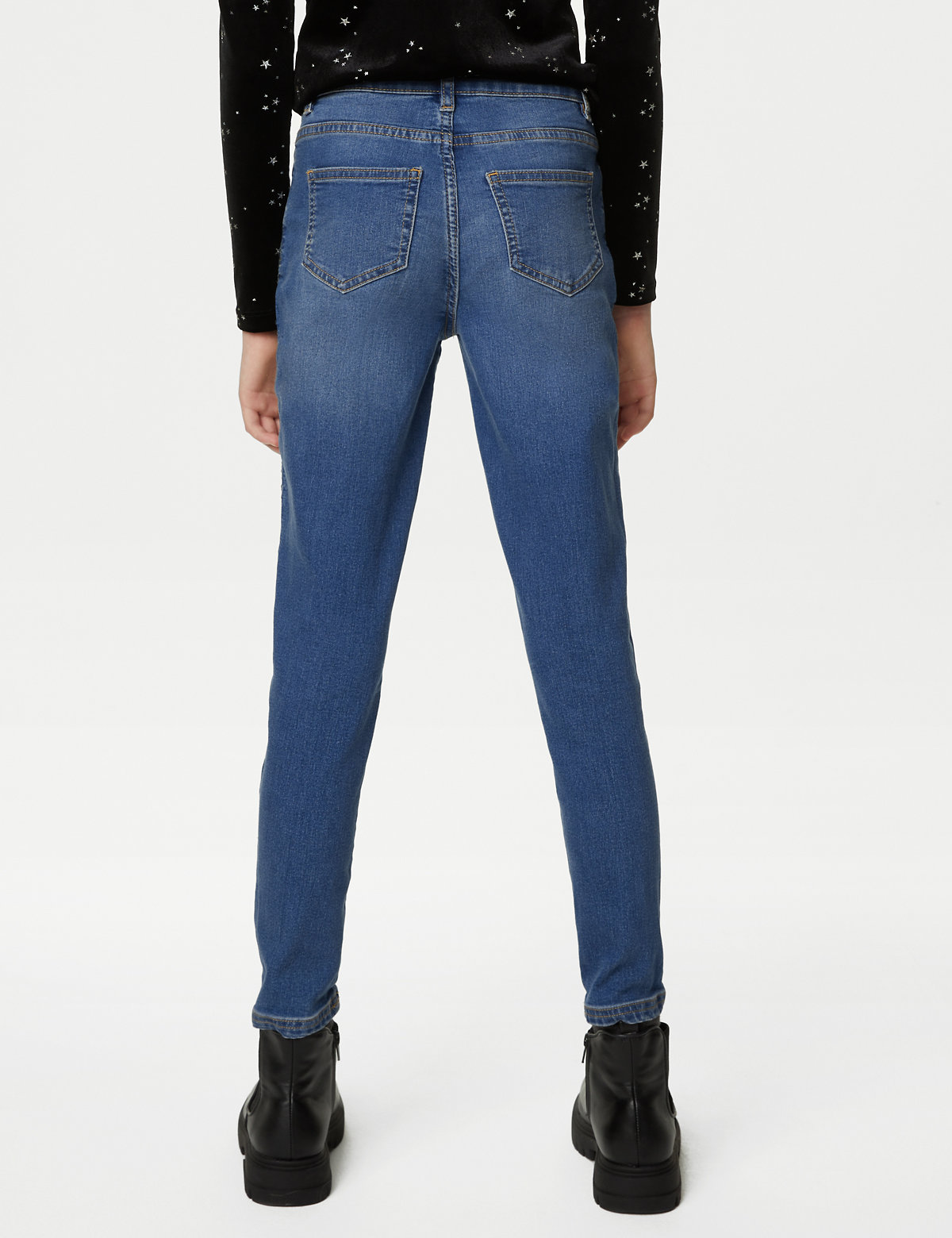 Skinny Cotton Rich Sequin Jeans (6-16 Yrs)