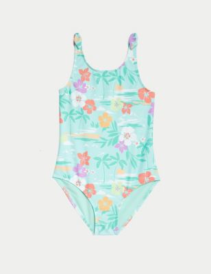 

Girls M&S Collection Tropical Swimsuit (6-16 Yrs) - Aqua, Aqua