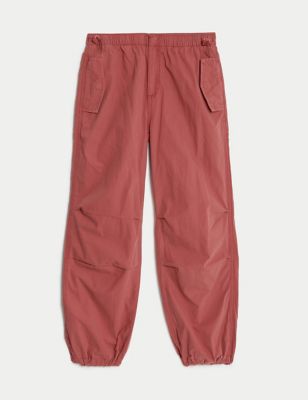 Pure Cotton Parachute Trousers (6-16 Yrs)