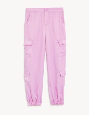 Satin Cargo Trousers (6-16 Yrs)
