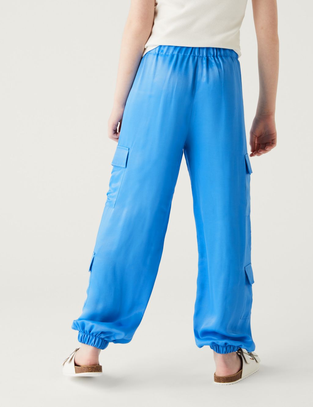Satin Cargo Trousers (6-16 Yrs) image 5
