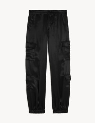 Satin Cargo Trousers (6-16 Yrs)