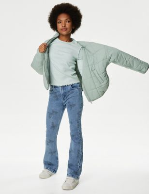 Denim Flared Butterfly Jeans (6-16 Yrs)