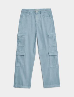 Straight Denim Cargo Jeans (6-16 Yrs)