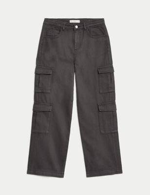 Straight Denim Cargo Jeans (6-16 Yrs)