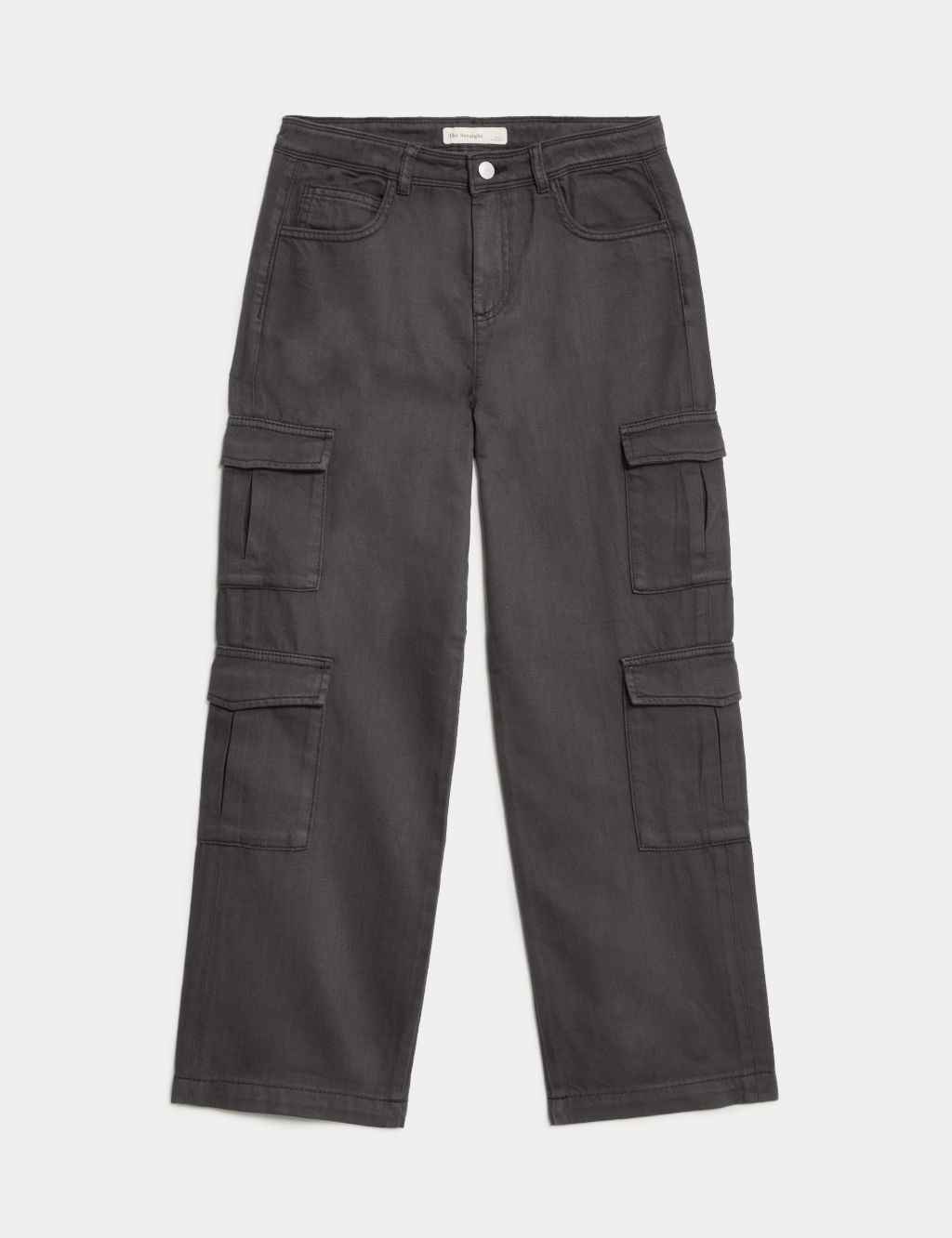 Straight Denim Cargo Jeans (6-16 Yrs) image 2