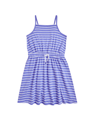 

Girls M&S Collection Pure Cotton Striped Dress (6-16 Yrs) - Purple Mix, Purple Mix