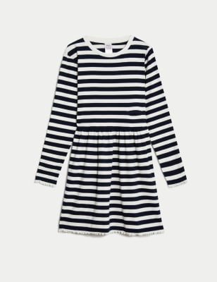 

Girls M&S Collection Adaptive Cotton Rich Dress (2-16 Yrs) - Black Mix, Black Mix