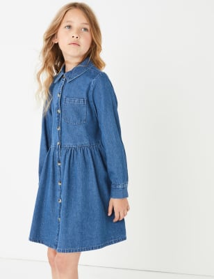 denim shirt dress 16