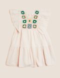 Pure Cotton Crochet Dress (6-16 Yrs)