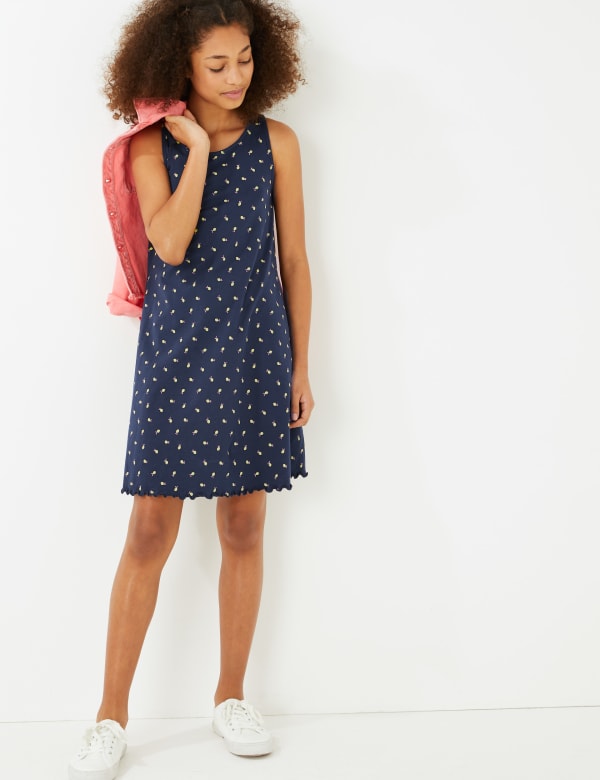 Cotton Print Dress (6-16 Yrs)
