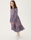 Floral Print Tiered Midi Dress (6-16 Yrs)