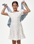 Květované šaty z&nbsp;čisté bavlny (6–16&nbsp;let)