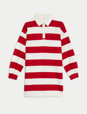 Pure Cotton Striped Dress (6-16 Yrs)