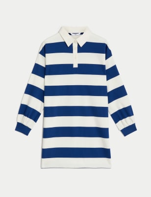 Pure Cotton Striped Dress (6-16 Yrs)