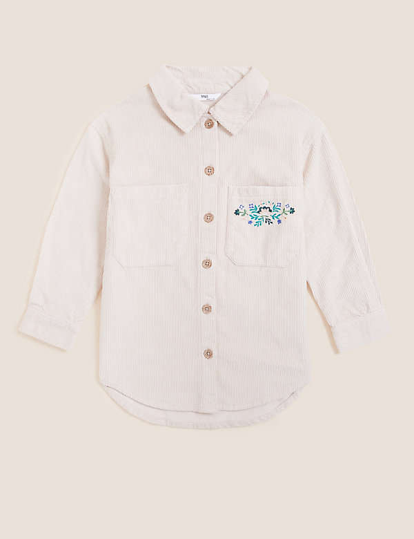 Pure Cotton Cord Shacket (6-16 Yrs)