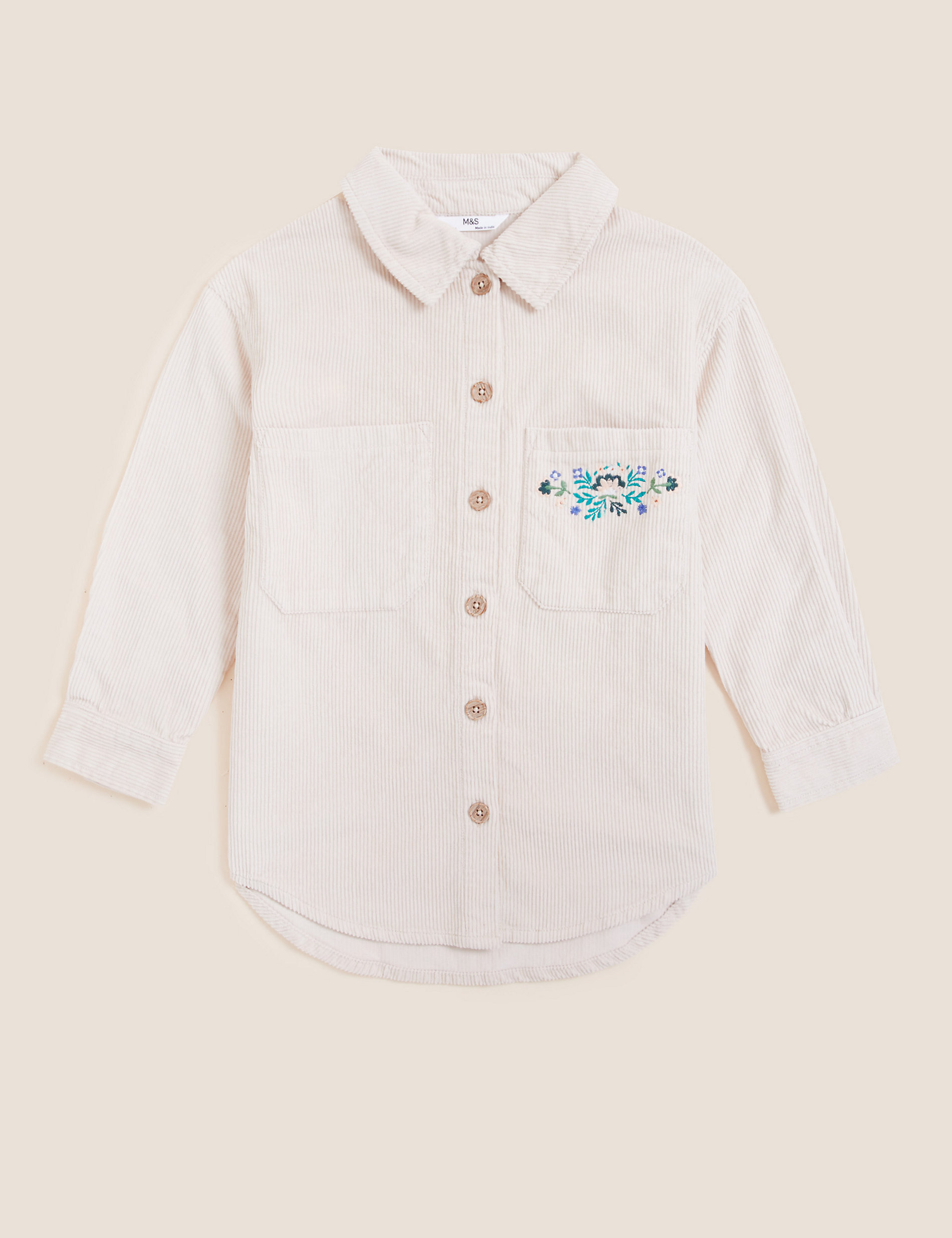 Pure Cotton Cord Shacket (6-16 Yrs)