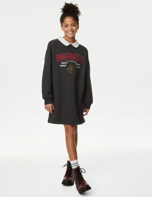 Cotton Rich Harry Potter™ Collar Dress (6-16 Yrs)