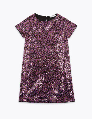 marks and spencer purple dress