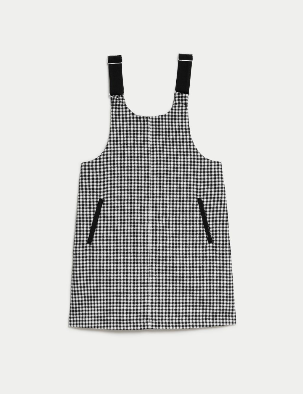 Cotton Blend Checked Pinafore (6-16 Yrs) image 2