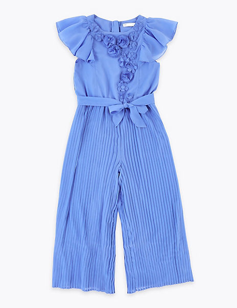 Pleated Jumpsuit (6-16 Years) | M&S