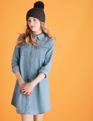 m&s denim dress