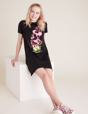 Robe style t-shirt 100 % coton à motif Minnie Mouse™ (du 6 au 16 ans) - Charcoal